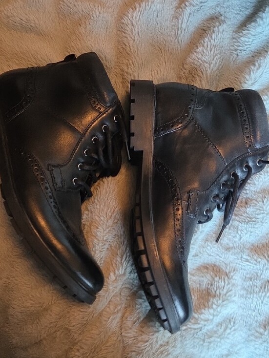 Mens Clarks Black Currinton Rise Leather Boots main image 4